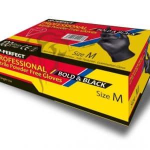 دستکش معاینه نیتریل مشکی 20*100