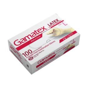 دستکش معاینه وینیل بدون پودر گاماتکس